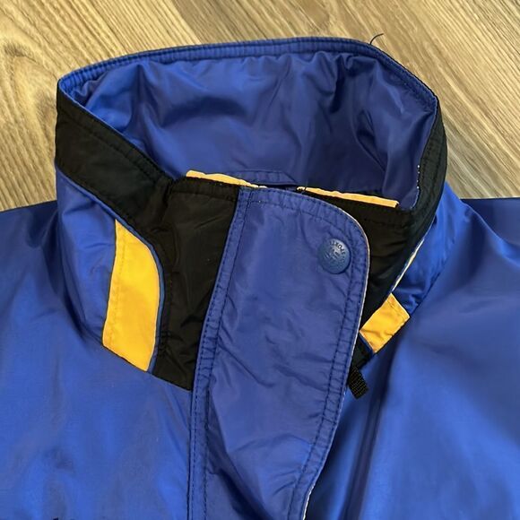 WOMENS VINTAGE COLUMBIA WINDBREAKER STYLE JACKET BLUE SIZE MEDIUM EEEUC - Picture 6 of 8